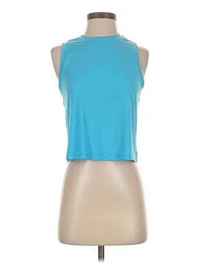 Pre-owned Lululemon Athletica Sleeveless T-shirt In Blue