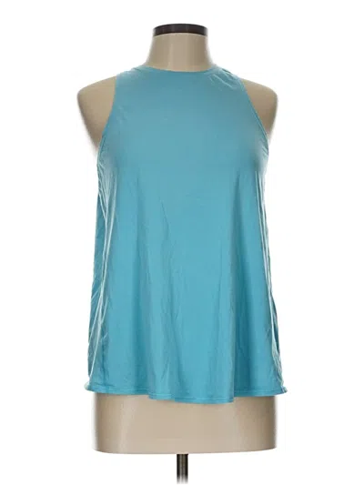 Pre-owned Lululemon Athletica Sleeveless T-shirt In Blue