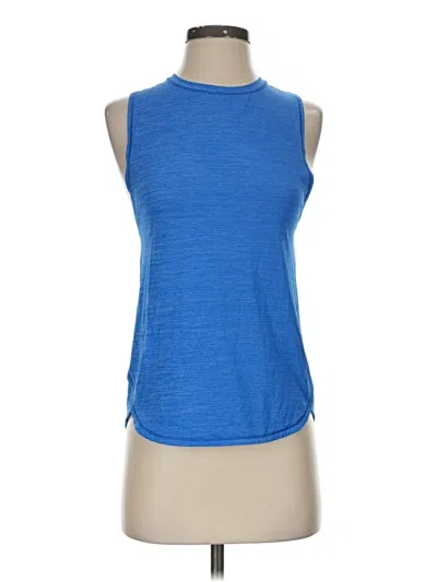 Pre-owned Lululemon Athletica Sleeveless T-shirt In Blue