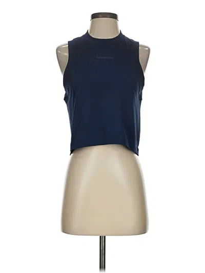 Pre-owned Lululemon Athletica Sleeveless T-shirt In Blue