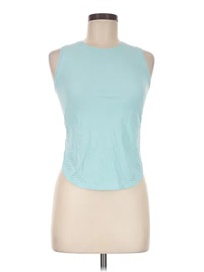 Pre-owned Lululemon Athletica Sleeveless T-shirt In Blue