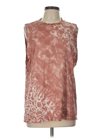 Pre-owned Lululemon Athletica Sleeveless T-shirt In Brown