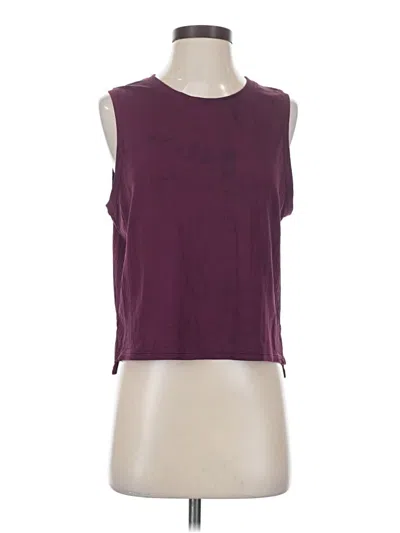 Pre-owned Lululemon Athletica Sleeveless T-shirt In Burgundy