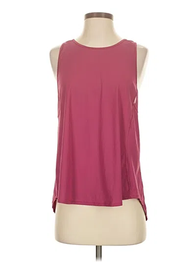 Pre-owned Lululemon Athletica Sleeveless T-shirt In Burgundy