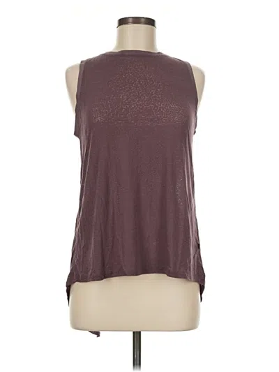 Pre-owned Lululemon Athletica Sleeveless T-shirt In Burgundy