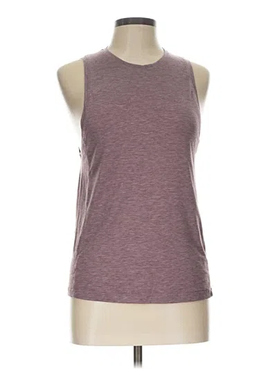 Pre-owned Lululemon Athletica Sleeveless T-shirt In Burgundy