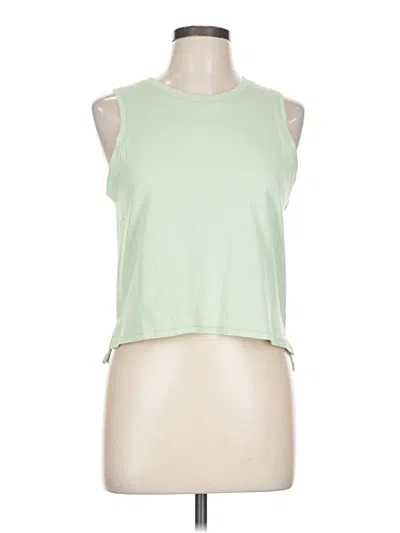 Pre-owned Lululemon Athletica Sleeveless T-shirt In Green
