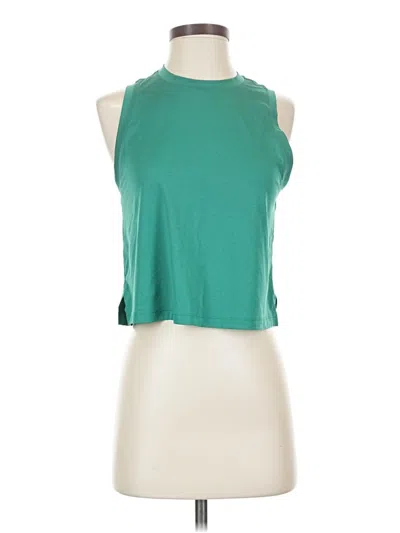 Pre-owned Lululemon Athletica Sleeveless T-shirt In Green