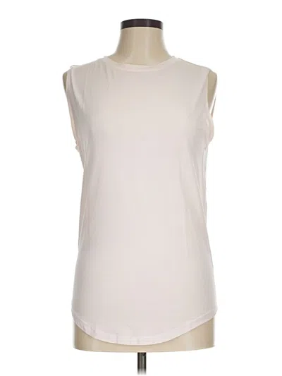 Pre-owned Lululemon Athletica Sleeveless T-shirt In Ivory
