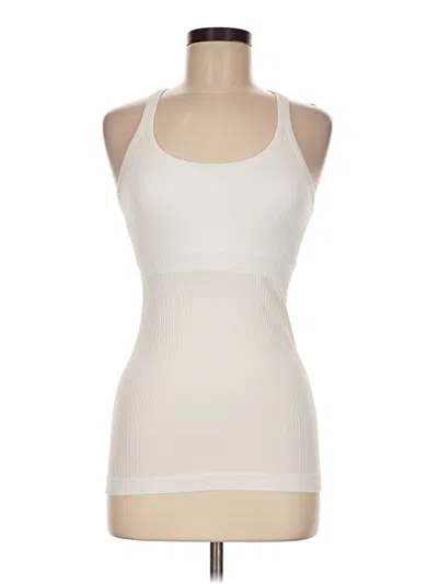 Pre-owned Lululemon Athletica Sleeveless T-shirt In Ivory