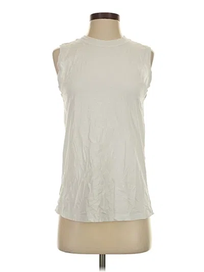 Pre-owned Lululemon Athletica Sleeveless T-shirt In Ivory