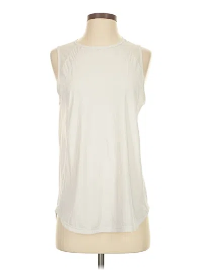 Pre-owned Lululemon Athletica Sleeveless T-shirt In Ivory