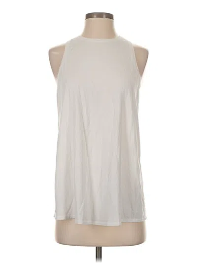 Pre-owned Lululemon Athletica Sleeveless T-shirt In Ivory