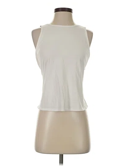 Pre-owned Lululemon Athletica Sleeveless T-shirt In Ivory