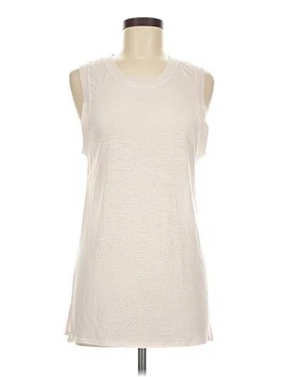 Pre-owned Lululemon Athletica Sleeveless T-shirt In Ivory