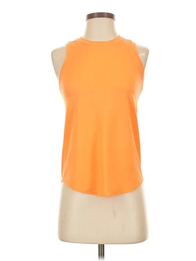 Pre-owned Lululemon Athletica Sleeveless T-shirt In Orange
