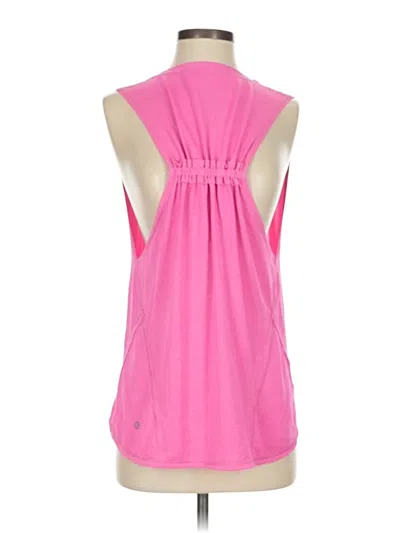 Pre-owned Lululemon Athletica Sleeveless T-shirt In Pink