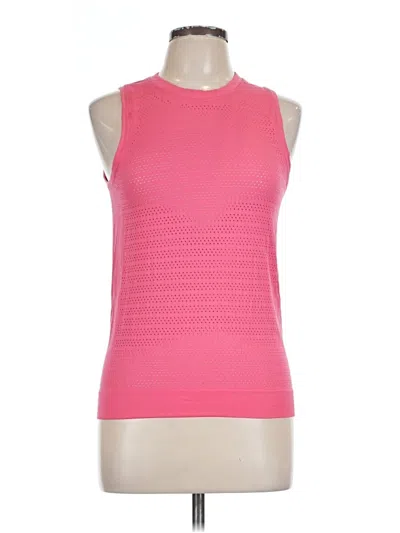 Pre-owned Lululemon Athletica Sleeveless T-shirt In Pink