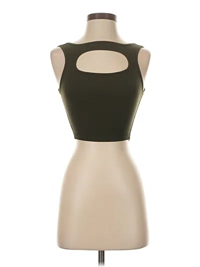 Pre-owned Lululemon Athletica Sleeveless T-shirt In Tan