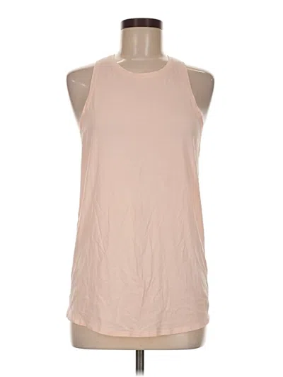 Pre-owned Lululemon Athletica Sleeveless T-shirt In Tan
