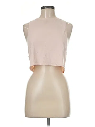 Pre-owned Lululemon Athletica Sleeveless T-shirt In Tan
