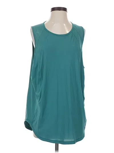 Pre-owned Lululemon Athletica Sleeveless T-shirt In Teal
