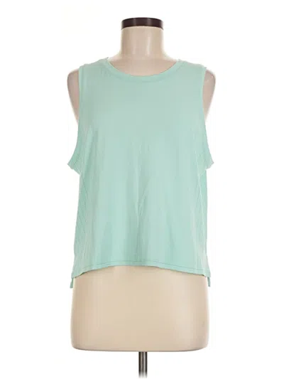 Pre-owned Lululemon Athletica Sleeveless T-shirt In Teal