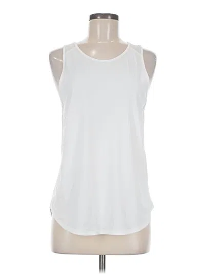 Pre-owned Lululemon Athletica Sleeveless T-shirt In White