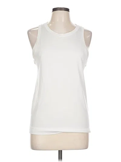 Pre-owned Lululemon Athletica Sleeveless T-shirt In White
