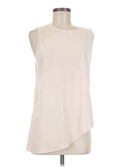 Pre-owned Lululemon Athletica Sleeveless T-shirt In White