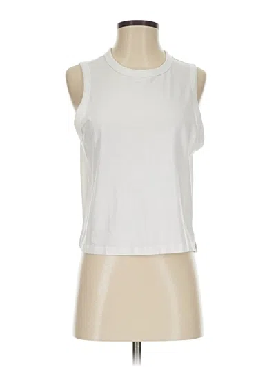 Pre-owned Lululemon Athletica Sleeveless T-shirt In White