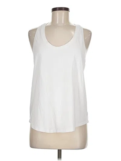 Pre-owned Lululemon Athletica Sleeveless T-shirt In White