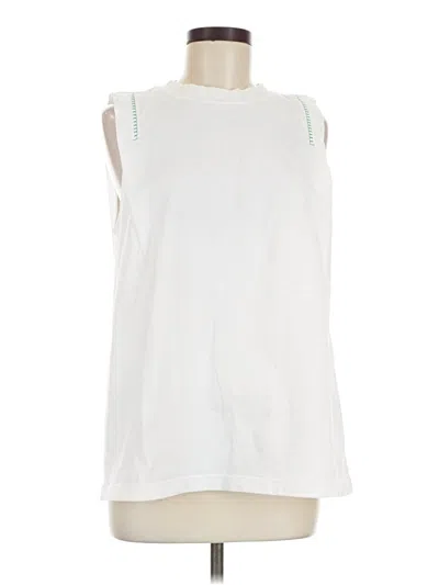 Pre-owned Lululemon Athletica Sleeveless T-shirt In White