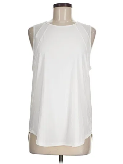 Pre-owned Lululemon Athletica Sleeveless T-shirt In White