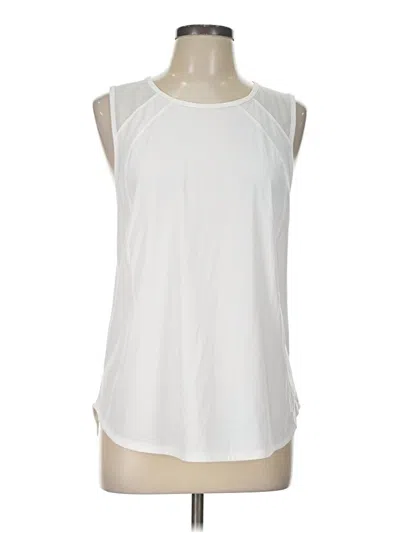 Pre-owned Lululemon Athletica Sleeveless T-shirt In White