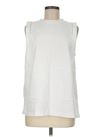 Pre-owned Lululemon Athletica Sleeveless T-shirt In White