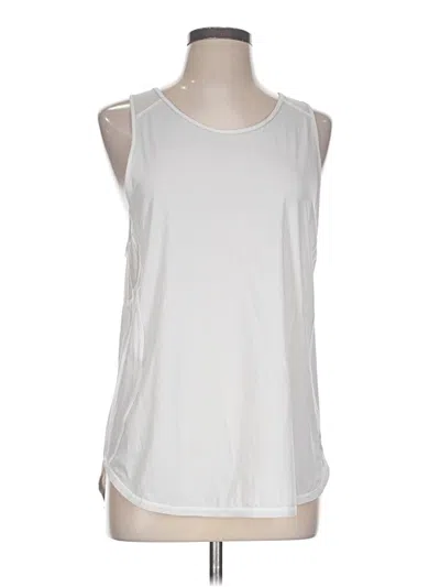Pre-owned Lululemon Athletica Sleeveless T-shirt In White