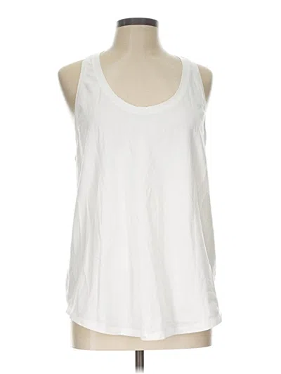 Pre-owned Lululemon Athletica Sleeveless T-shirt In White