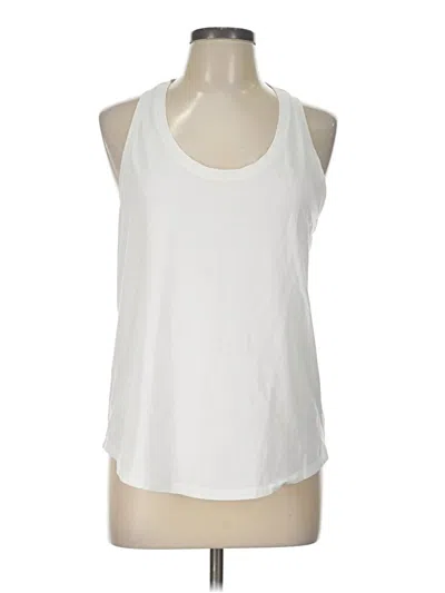 Pre-owned Lululemon Athletica Sleeveless T-shirt In White