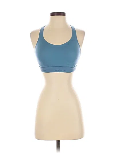 Pre-owned Lululemon Athletica Sports Bra In Blue