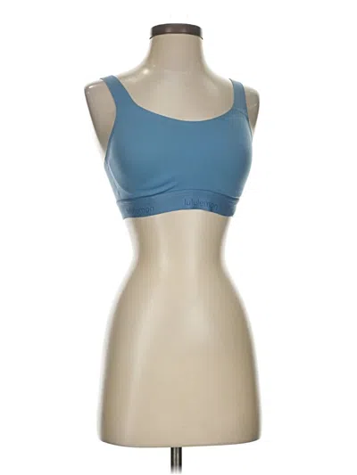 Pre-owned Lululemon Athletica Sports Bra In Blue