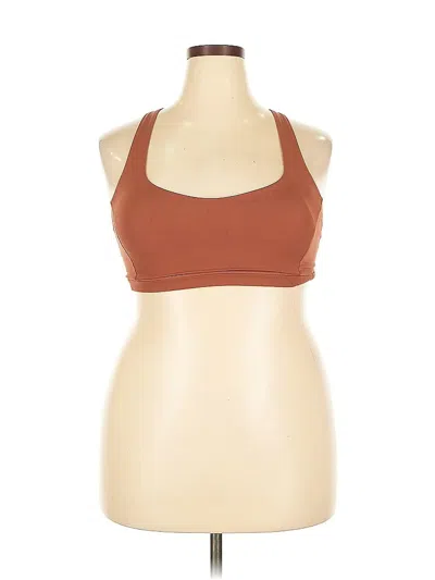 Pre-owned Lululemon Athletica Sports Bra In Brown