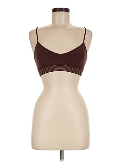 Pre-owned Lululemon Athletica Sports Bra In Brown