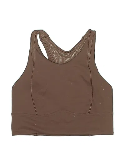 Pre-owned Lululemon Athletica Sports Bra In Brown