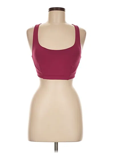 Pre-owned Lululemon Athletica Sports Bra In Burgundy