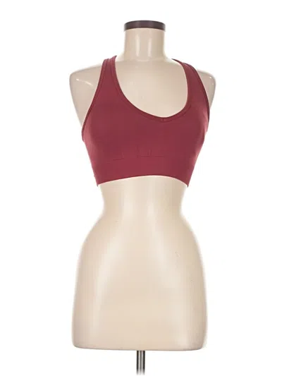 Pre-owned Lululemon Athletica Sports Bra In Burgundy
