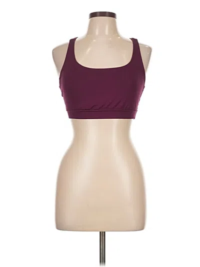 Pre-owned Lululemon Athletica Sports Bra In Burgundy