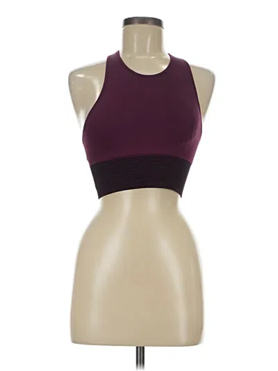 Pre-owned Lululemon Athletica Sports Bra In Burgundy
