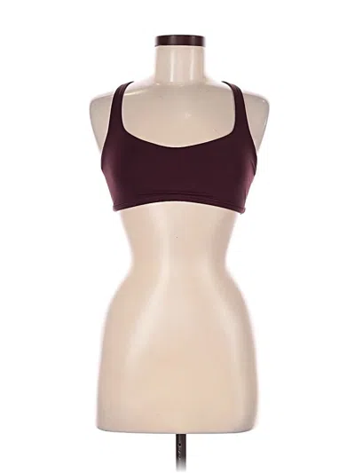Pre-owned Lululemon Athletica Sports Bra In Burgundy