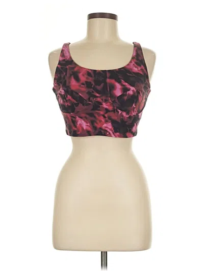 Pre-owned Lululemon Athletica Sports Bra In Burgundy